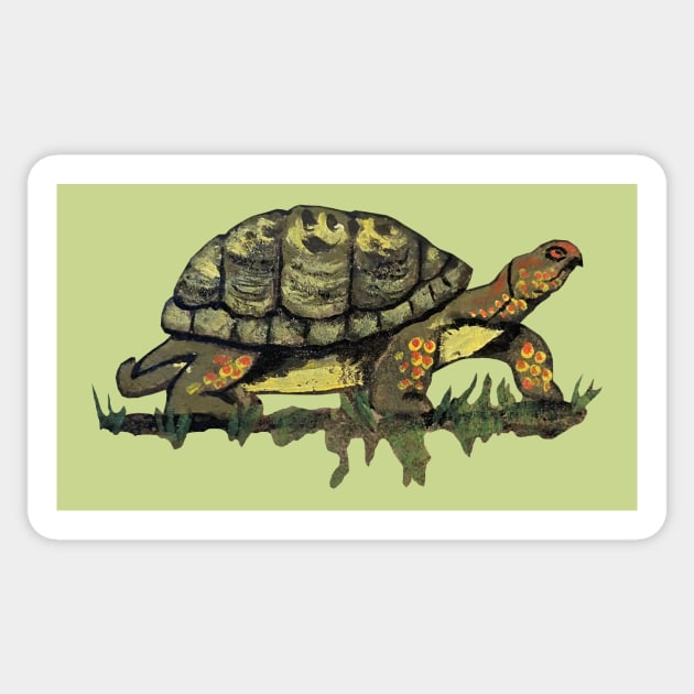 Painted Turtle Sticker by everyware.pc@gmail.com